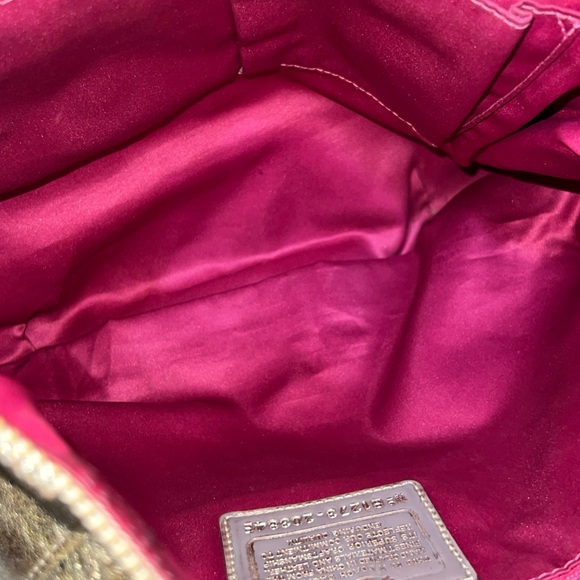 Coach Poppy Metallic Gold with Pink Lining - Picture 3 of 13